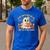 You Can't Scare Me I Teach Fifth Grade Halloween Teacher Men's Casual T-Shirt Royal Blue