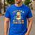 You Can't Scare Me I Teach Kindergarten Halloween Teacher Men's Casual T-Shirt Royal Blue