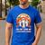 You Can't Scare Me I Teach Middle School Teacher Halloween Men's Casual T-Shirt Royal Blue