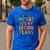 My Cat Ate My Lesson Plans Teacher Cat Humor Men's Casual T-Shirt Royal Blue