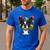 Celebration Event Birthday Party Boston Terrier Men's Casual T-Shirt Royal Blue