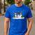 Christmas Boston Terrier Santa Dog Lover Men's Casual T-Shirt Royal Blue