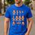 Christmas Math Teacher Equation Gingerbread With Santa Hat Men Women Men's Casual T-Shirt Royal Blue