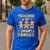 Christmas Teacher Of Smart Cookies Gingerbread Man Teaching Men's Casual T-Shirt Royal Blue