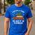 Christmas Teacher Squad Festive Car Tree Lights Xmas Men's Casual T-Shirt Royal Blue