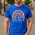 Coffee Gives Me Teacher Powers Leopard Rainbow Teacher Men's Casual T-Shirt Royal Blue Coffee Gives Me Teacher Powers Leopard Rainbow Teacher Men's Casual T-Shirt Royal Blue