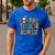 Coffee Teach Repeat Leopard Print Back To School Teachers Men's Casual T-Shirt Royal Blue Coffee Teach Repeat Leopard Print Back To School Teachers Men's Casual T-Shirt Royal Blue