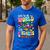 Color The World With Kindness Teacher Back To School Men's Casual T-Shirt Royal Blue Color The World With Kindness Teacher Back To School Men's Casual T-Shirt Royal Blue