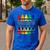 Colorful Crayon Kindergarten Team Tee For Teachers Students Men Women Kids Men's Casual T-Shirt Royal Blue