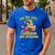 All The Cool Dragons Are Reading Dragon Teacher Men's Casual T-Shirt Royal Blue