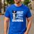 Coolest Boston Terrier Grandma Dog Men's Casual T-Shirt Royal Blue