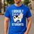 Cow Teacher Lover Men's Casual T-Shirt Royal Blue