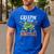 Creepin It Real Monster School Teacher Principal Halloween Men's Casual T-Shirt Royal Blue