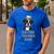 Cute Boston Terrier Dad Dog Lovers Puppy Bostie Owner Men's Casual T-Shirt Royal Blue