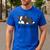 Cute Boston Terrier Boston Mama Men's Casual T-Shirt Royal Blue