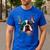 Cute Boston Terrier Puppy Dog Art Lover Unique Painting For Men Women Kids Men's Casual T-Shirt Royal Blue