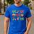 Cute Coquette Pencil Bow Christmas School Teacher Student Men's Casual T-Shirt Royal Blue