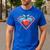 Cute Distressed Super Teacher Superhero Apple Men's Casual T-Shirt Royal Blue Cute Distressed Super Teacher Superhero Apple Men's Casual T-Shirt Royal Blue