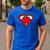 Cute Distressed Super Teacher Superhero Apple Shirt Men's Casual T-Shirt Royal Blue Cute Distressed Super Teacher Superhero Apple Shirt Men's Casual T-Shirt Royal Blue