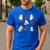 Cute Ghost Cat Playing Musical Halloween Music Teacher Men's Casual T-Shirt Royal Blue Cute Ghost Cat Playing Musical Halloween Music Teacher Men's Casual T-Shirt Royal Blue