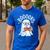 Cute Ghost Reading Book Librarian Teacher Halloween Costume Men's Casual T-Shirt Royal Blue