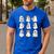 Cute Ghost Reading Books Teacher Halloween Reading Men Women Kids Men's Casual T-Shirt Royal Blue Cute Ghost Reading Books Teacher Halloween Reading Men Women Kids Men's Casual T-Shirt Royal Blue