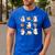Cute Ghosts Reading Book Bookworm Halloween History Teacher Men's Casual T-Shirt Royal Blue Cute Ghosts Reading Book Bookworm Halloween History Teacher Men's Casual T-Shirt Royal Blue