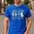 Cute Inclusion Isn't Scary Teacher Skeleton Ghost Halloween Men's Casual T-Shirt Royal Blue