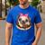 Cute Pug Shirt Donut Girls Dog Men's Casual T-Shirt Royal Blue