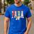 Cute Santas Favorite Para Christmas Paraprofessional Teacher Men's Casual T-Shirt Royal Blue