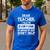 Dear Teacher i Talk To Everyone Funny Back To School Men's Casual T-Shirt Royal Blue