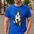 Dog Lovers Boston Terrier In Pocket Dog Face For Men Women Kids Men's Casual T-Shirt Royal Blue