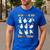 What Are We Doing Today Ghost PE Teacher Team Halloween Men's Casual T-Shirt Royal Blue