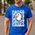 Eagles School Sports Fan Team Spirit Teacher Parent Student Men's Casual T-Shirt Royal Blue