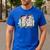 Eagles Teacher School Sports Fan Team Spirit Men's Casual T-Shirt Royal Blue