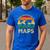 Easily Distracted By Maps Geography Teacher Men's Casual T-Shirt Royal Blue Easily Distracted By Maps Geography Teacher Men's Casual T-Shirt Royal Blue