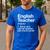 English Teacher Definition Back To School First Day Men's Casual T-Shirt Royal Blue English Teacher Definition Back To School First Day Men's Casual T-Shirt Royal Blue