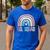 ESL Squad Teacher Crew Team Back To School English Rainbow Men's Casual T-Shirt Royal Blue ESL Squad Teacher Crew Team Back To School English Rainbow Men's Casual T-Shirt Royal Blue