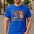 Fall In Love With Reading Autumn Thanksgiving Shirt Teacher Men's Casual T-Shirt Royal Blue