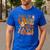 Fall In Love With Science Math Teacher Fall Thanksgiving Men's Casual T-Shirt Royal Blue