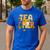 Fall Teacher Pumpkin Coquette Bow Autumn Classroom Men's Casual T-Shirt Royal Blue