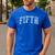 Fifth Grade Toile De Jouy Back To School Teachers Kids Men's Casual T-Shirt Royal Blue Fifth Grade Toile De Jouy Back To School Teachers Kids Men's Casual T-Shirt Royal Blue