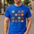 Folk Art Pumpkins Teacher Nurses Admin Witch Halloween Cute Men's Casual T-Shirt Royal Blue