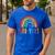 Fri-Yay Friyay Rainbow Colors Teacher Childrens Fun Designs Men's Casual T-Shirt Royal Blue Fri-Yay Friyay Rainbow Colors Teacher Childrens Fun Designs Men's Casual T-Shirt Royal Blue