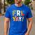 Fri Yay Teacher Happy Friday Friyay Weekend Back To School Men's Casual T-Shirt Royal Blue