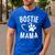 Fun Bostie Mama Dog Lover Apparel Boston Terrier Mom Men's Casual T-Shirt Royal Blue