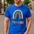 Future Teacher Boho Rainbow Leopard New Grad Student Men's Casual T-Shirt Royal Blue Future Teacher Boho Rainbow Leopard New Grad Student Men's Casual T-Shirt Royal Blue