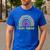 Future Teacher Rainbow Men's Casual T-Shirt Royal Blue