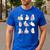 Ghost Book Reading Halloween Books Lover Teacher Kids Men's Casual T-Shirt Royal Blue