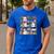 Ghost Christmas Reading Book Lover Library Christmas Teacher Men's Casual T-Shirt Royal Blue Ghost Christmas Reading Book Lover Library Christmas Teacher Men's Casual T-Shirt Royal Blue